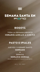 Horario semana santa